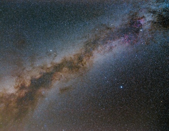 Milky way galaxy photo taken with a Canon 6D and iOptron Skytracker.