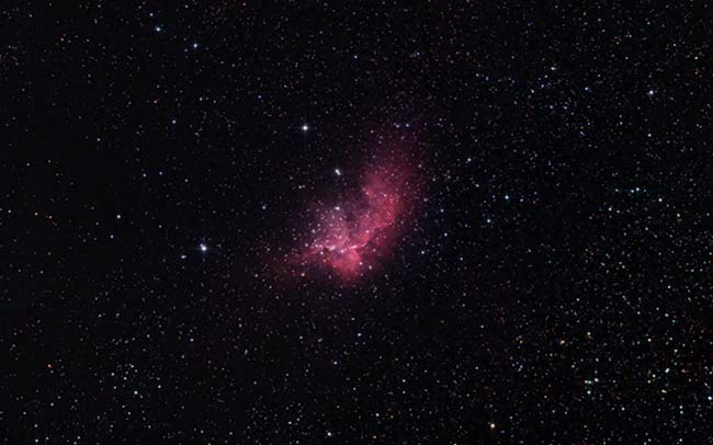 The Wizard Nebula with a modified DSLR