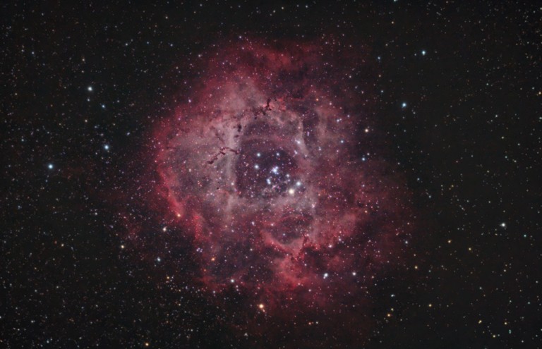 Rosette Nebula – Stock Canon DSLR