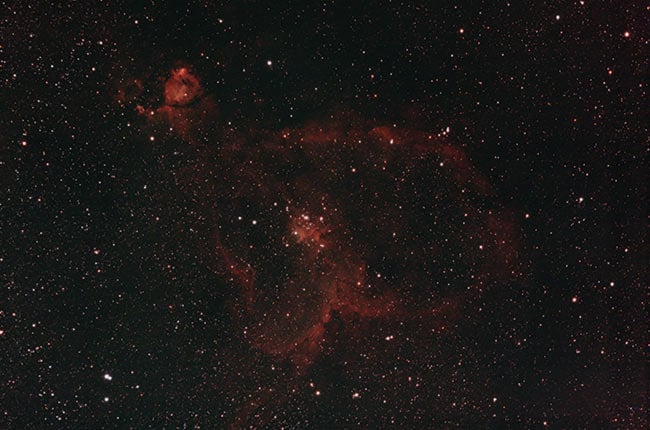 Heart Nebula in RGB with a DSLR camera