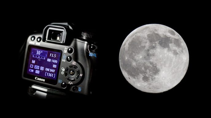 Camera settings for Moon photography