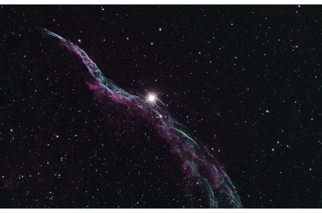Veil Nebula photographed using an Explore Scientific ED102
