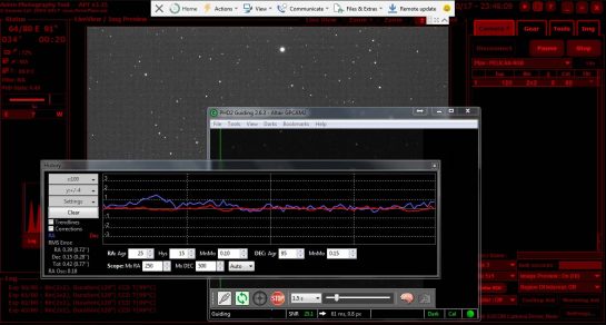 PHD autoguiding and Astro Photography Tool