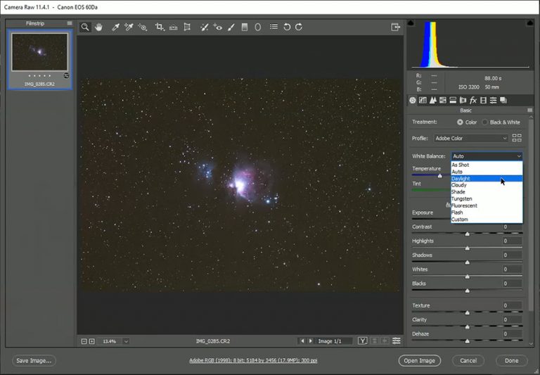 Setting Your White Balance for Astrophotography | Camera Settings