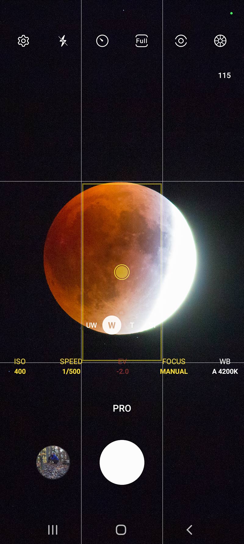 how to photograph the lunar eclipse with your phone