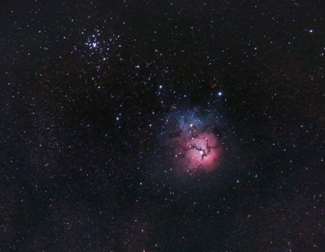 Trifid Nebula and M21