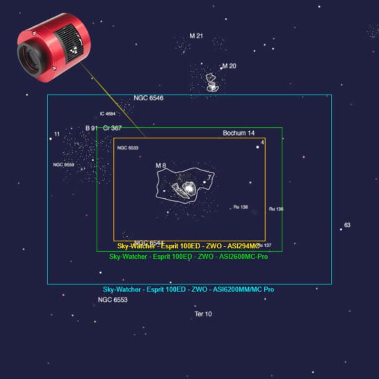 image scale ZWOASI294MC Pro