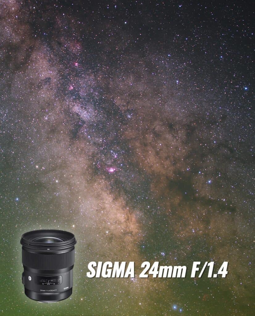 Using a Sigma 24mm F/1.4 for Astrophotography