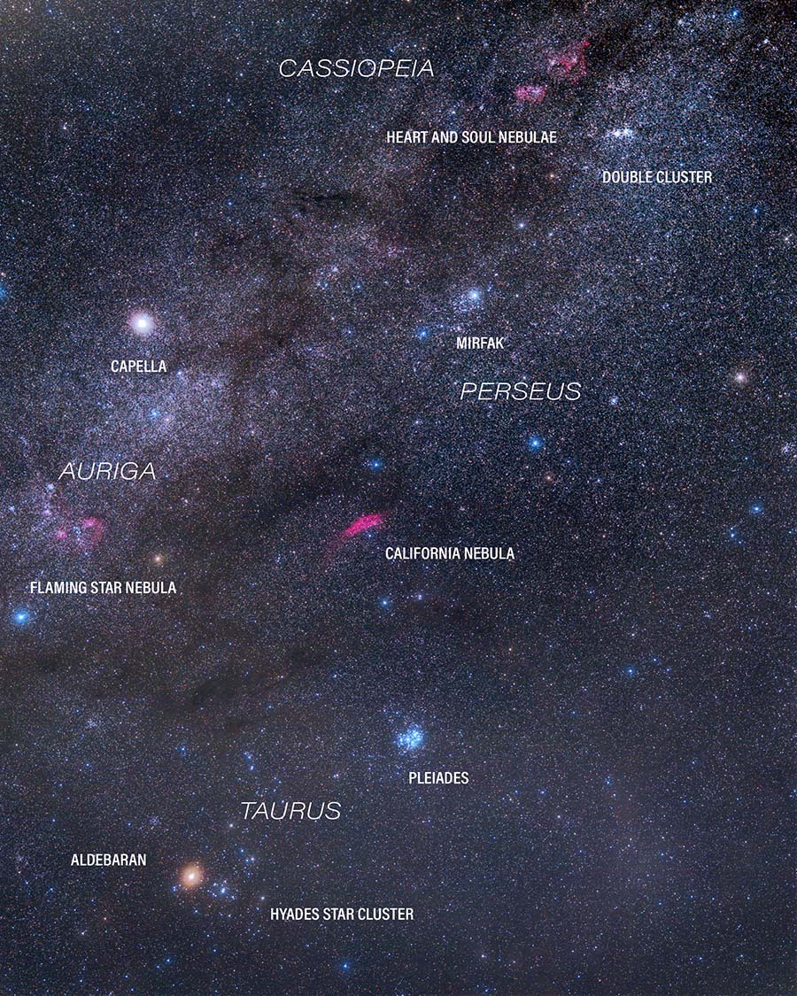 deep-sky objects in the constellation Perseus