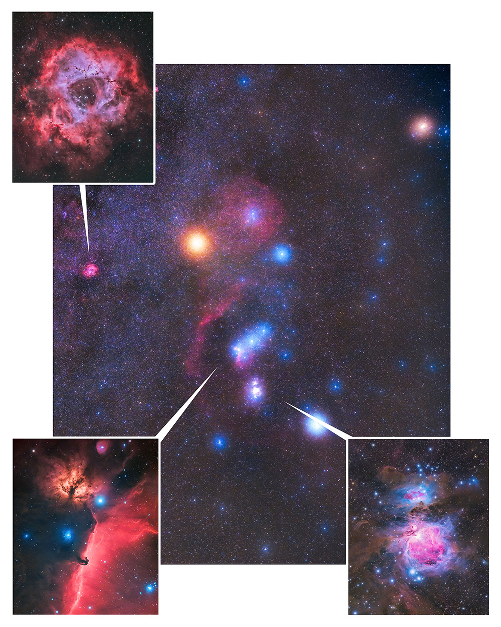 deep-sky objects in Orion