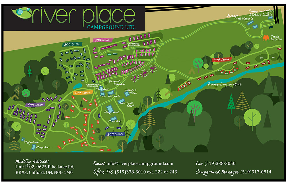 riverplace campground map