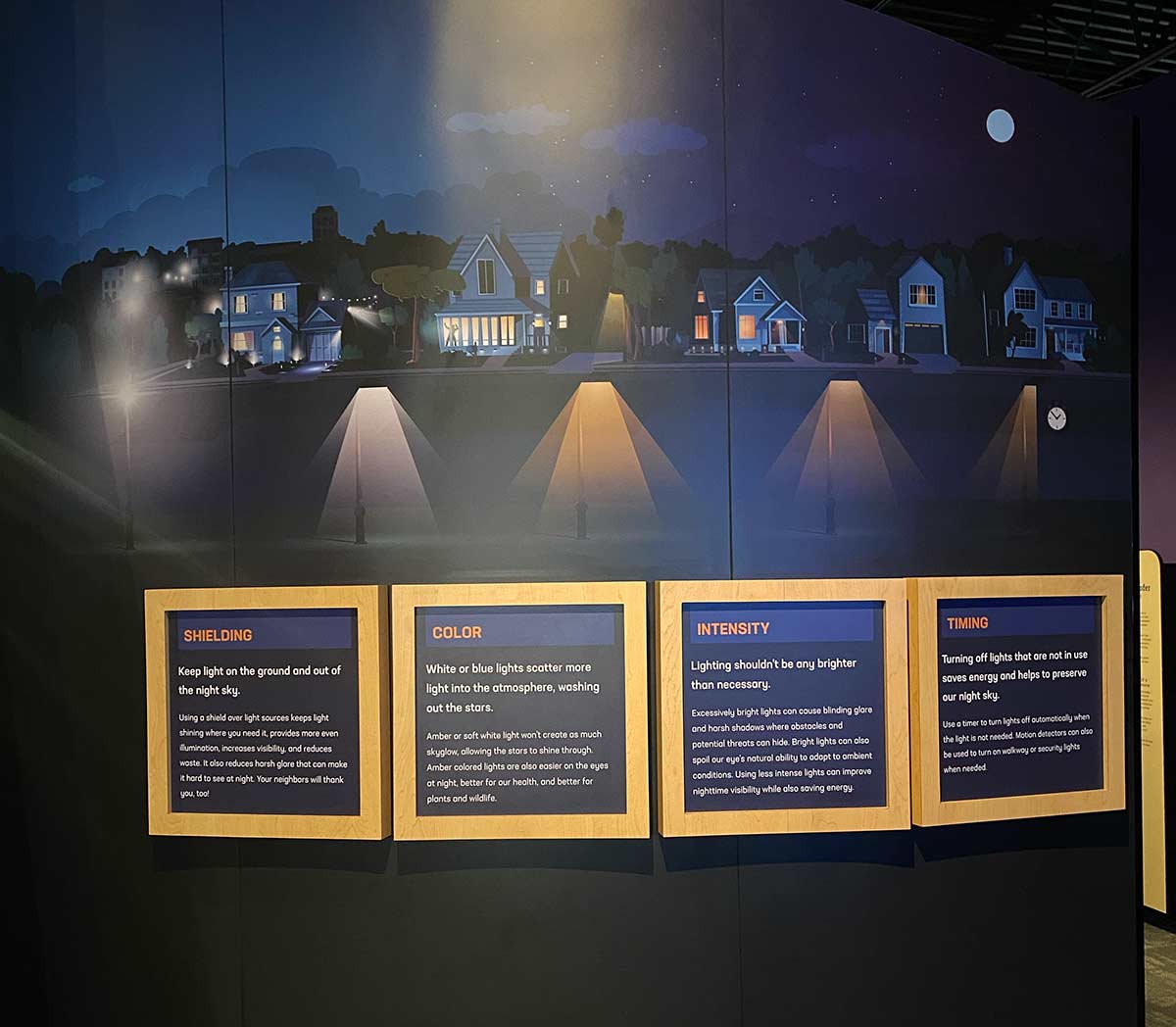 McDonald Observatory Light Pollution Exhibit