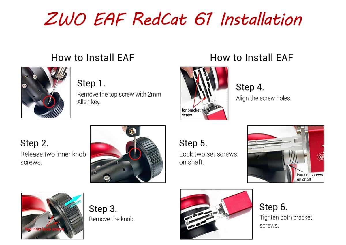 EAF RedCat 61 installation guide