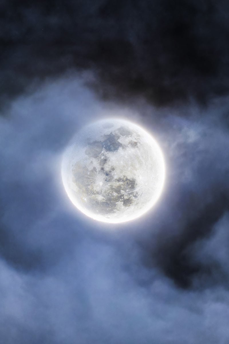 full moon in the sky