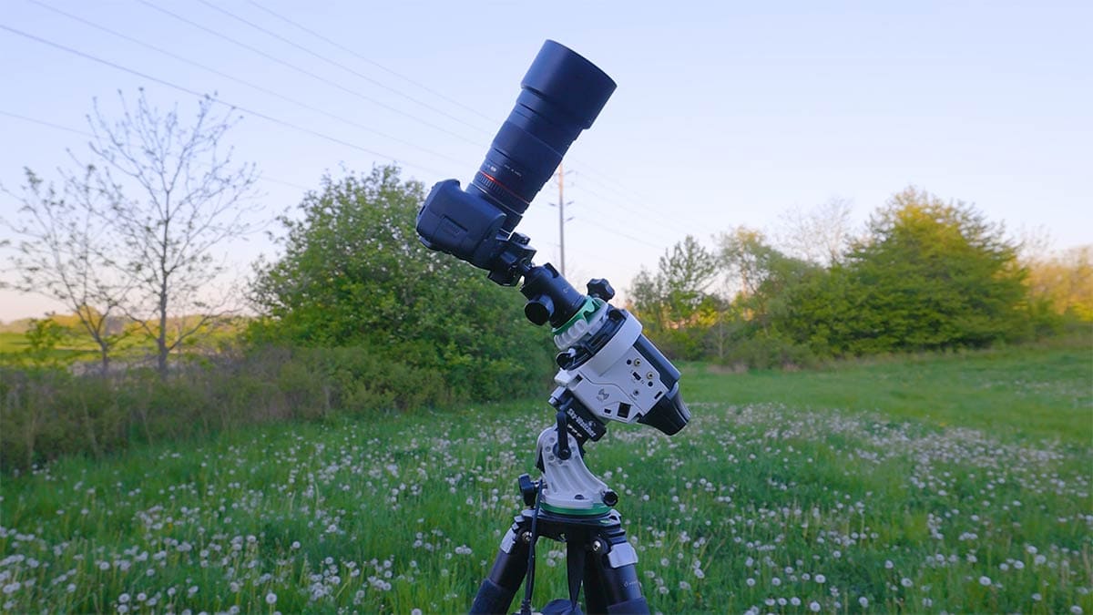 DSLR camera and lens