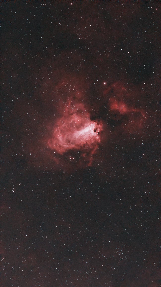 Swan Nebula taken with the Seestar S30