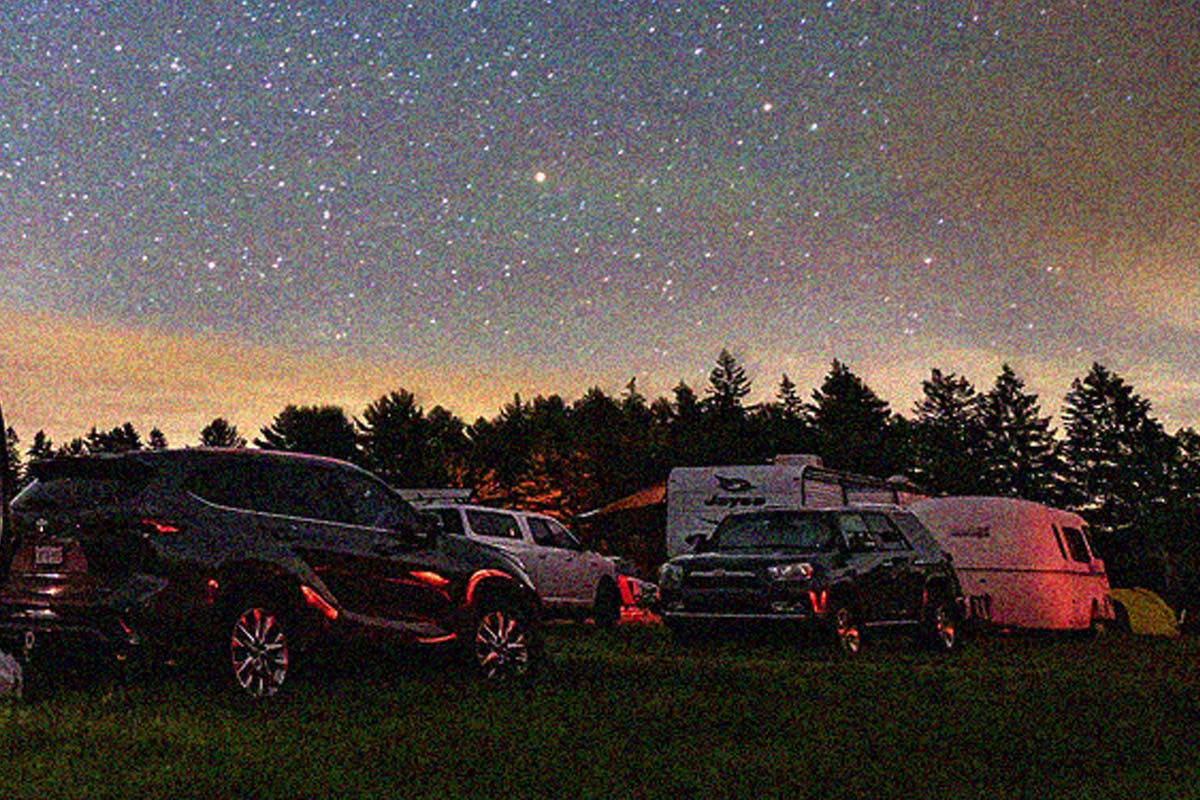 example of camera noise in an astrophotography image