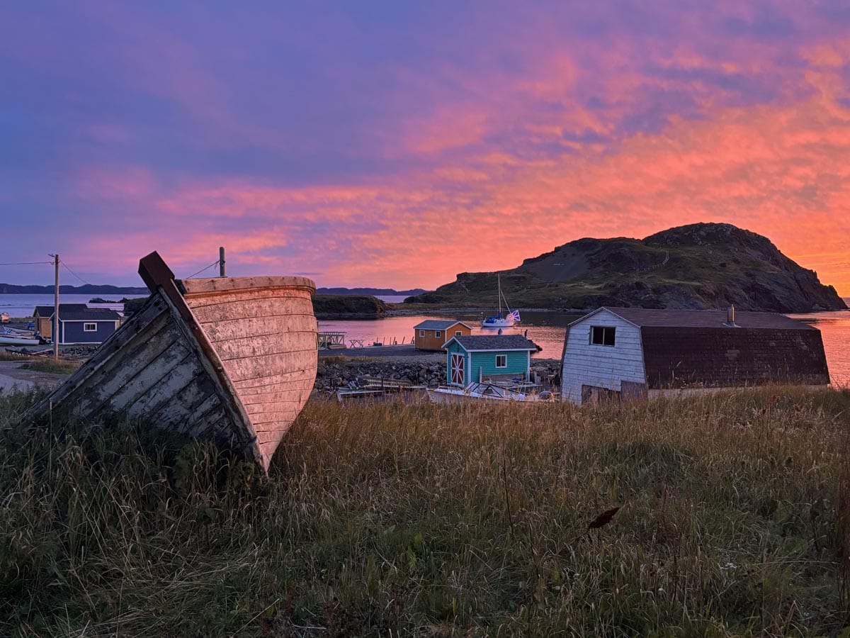 Sunset in Twillingate Newfoundland