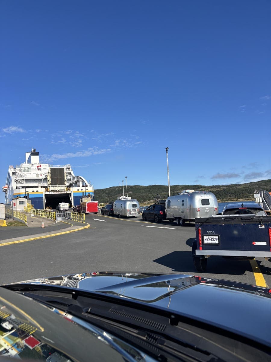 Boarding Marine Atlantic ferry to Newfoundland