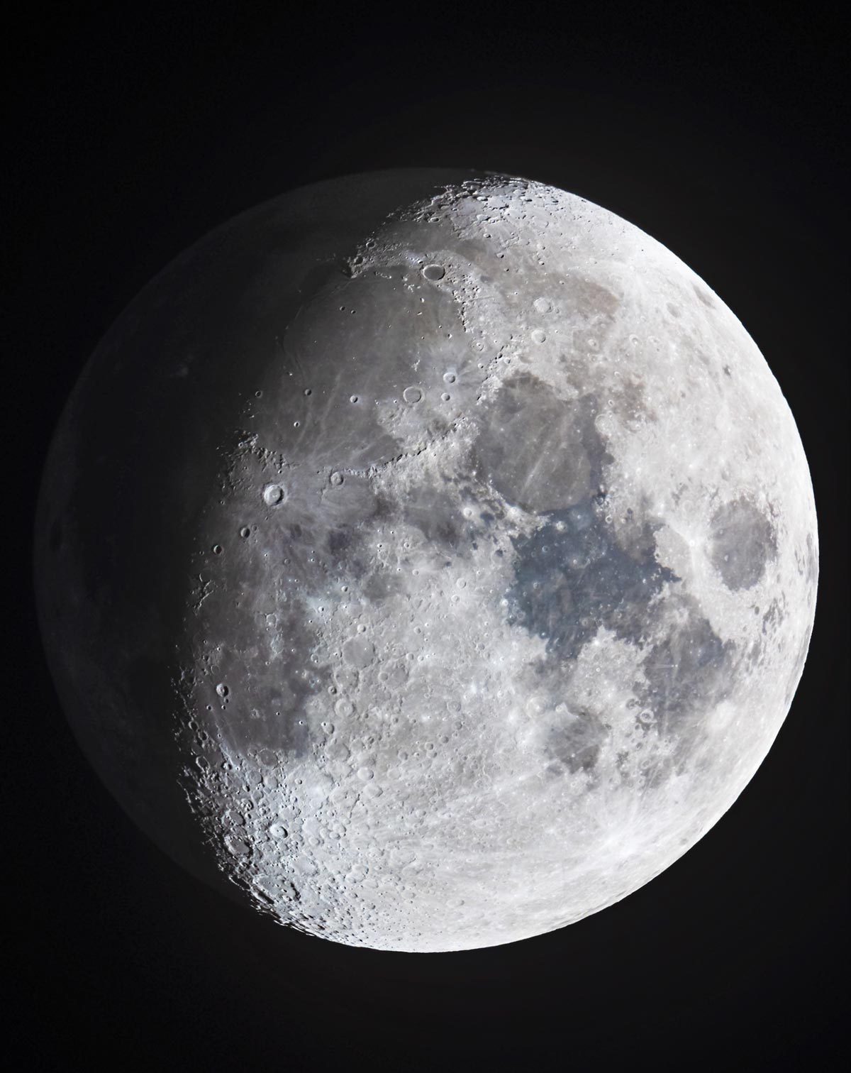 The moon through a telescope