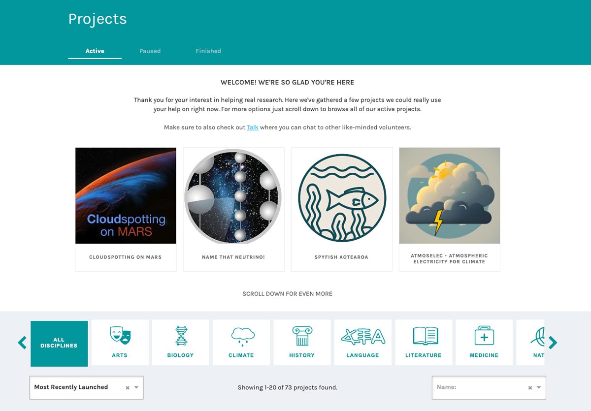 Zooniverse Citizen science