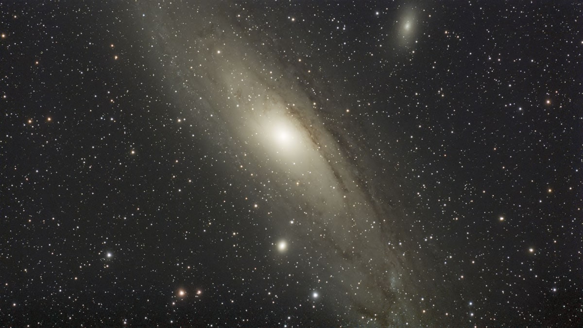 Andromeda Galaxy captured with the DWARF mini