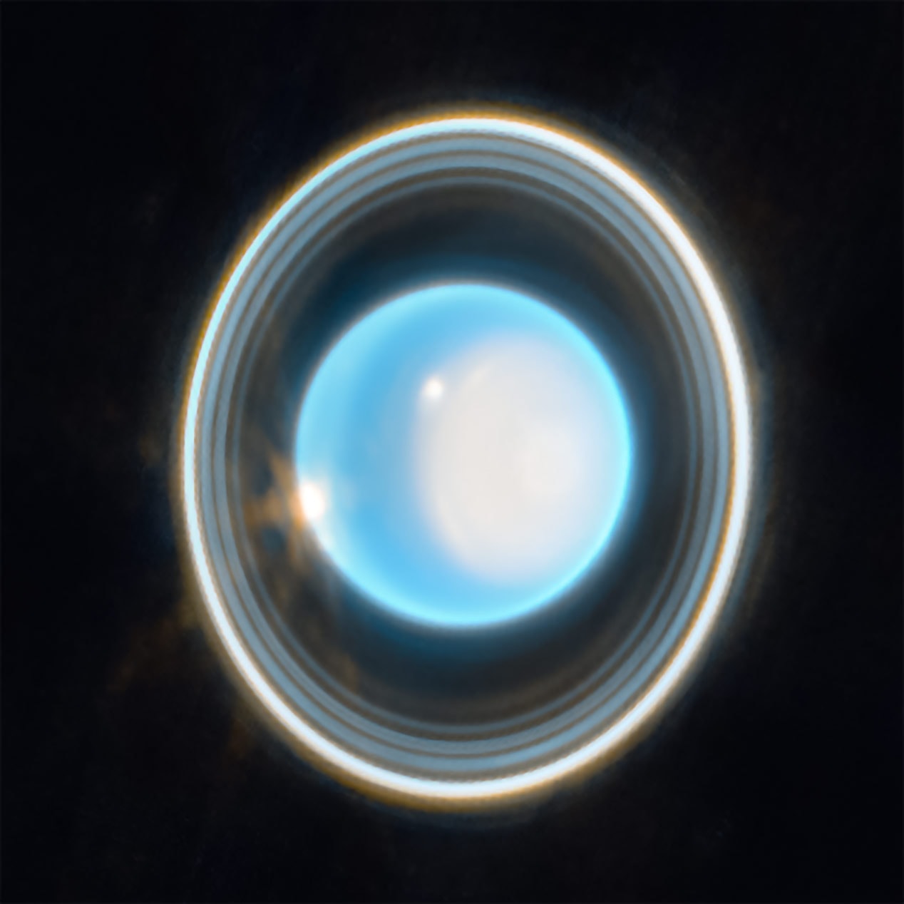 Planet Uranus with Rings