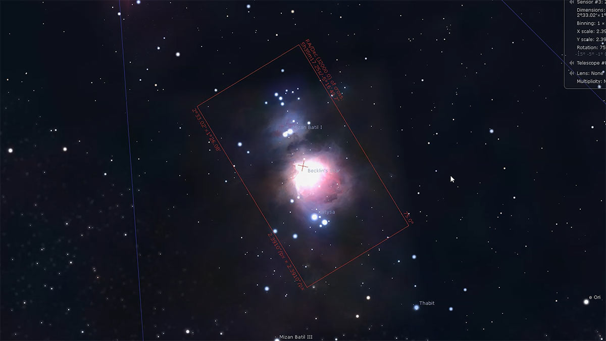 Stellarium Sensor view