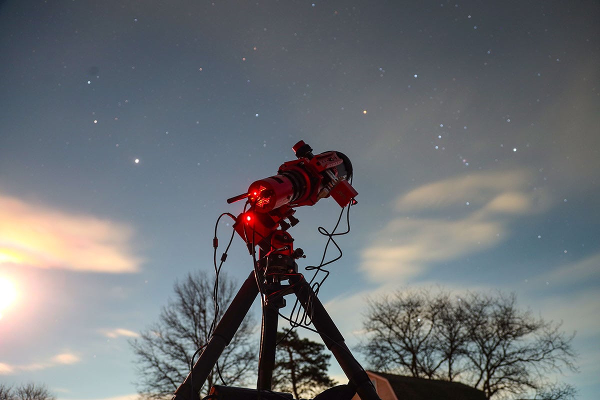 astrophotography in cloudy skies