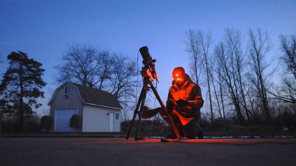backyard astrophotography setup