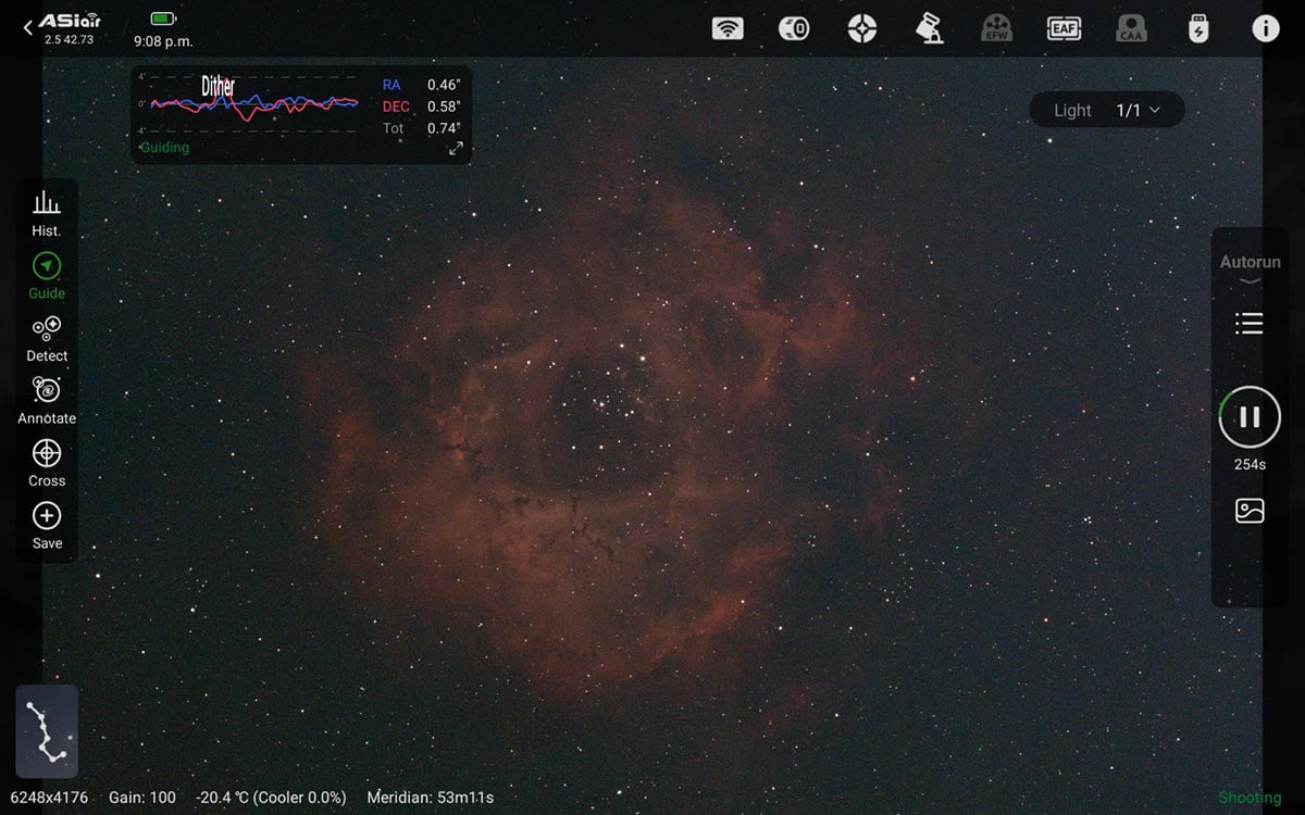 Image capture sequence on the ASIAIR