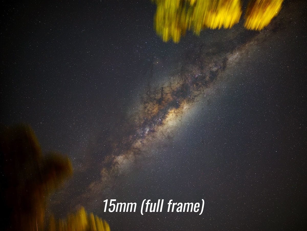 Full frame camera with 15mm lens