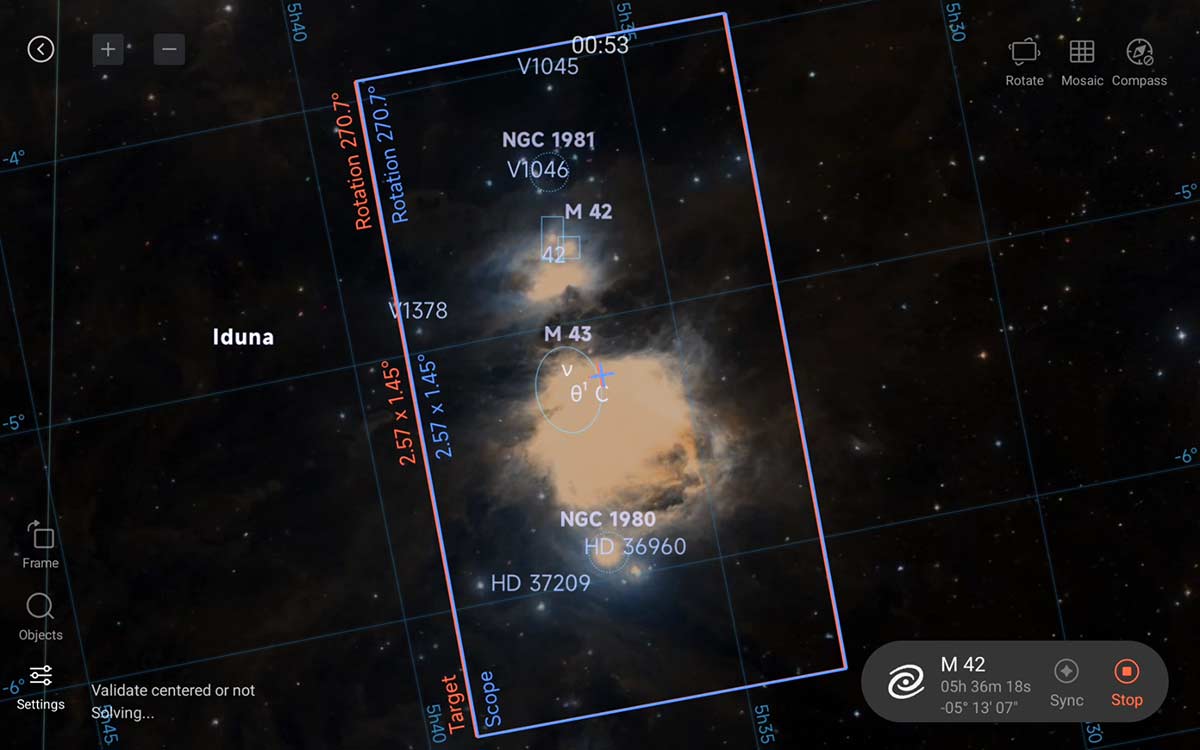 object finding and centering
