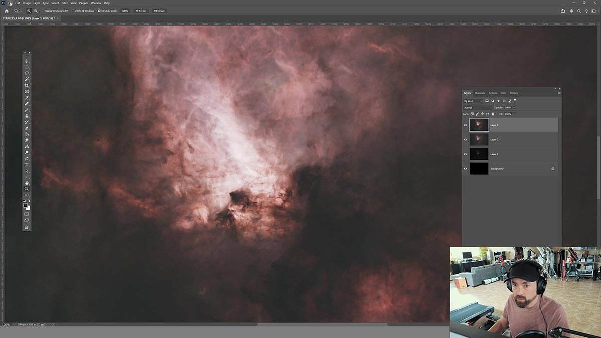 Starless Stretch using Curves