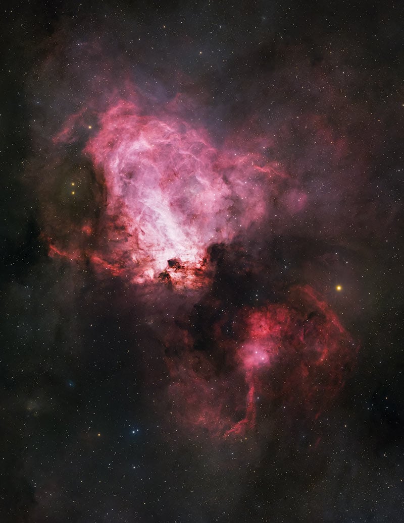 Swan Nebula image data for tutorial