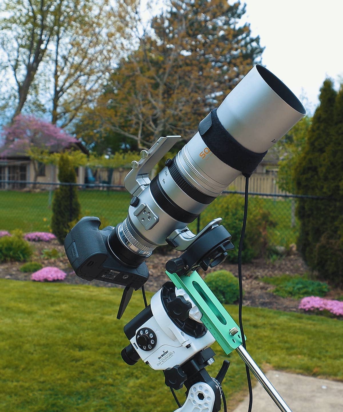 DSLR camera setup
