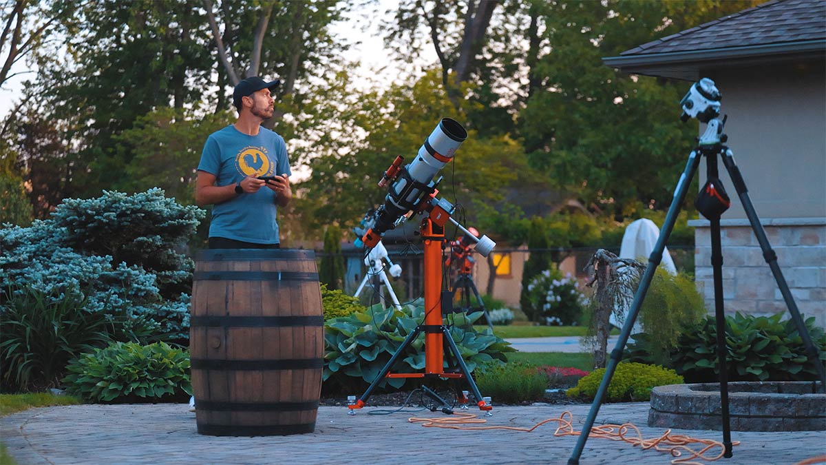 Using the telescope in my backyard