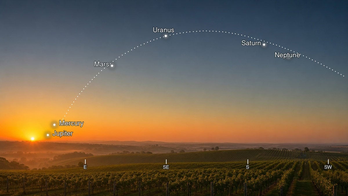 6 planet parade August 12, 2026