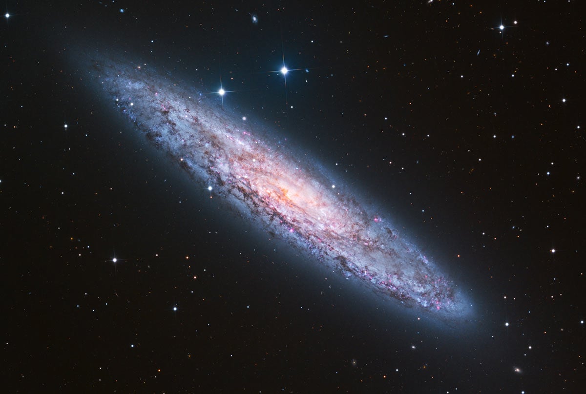 Sculptor Galaxy from Telescope Live