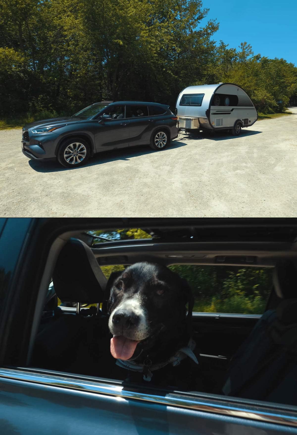 Our teardrop trailer and Rudy