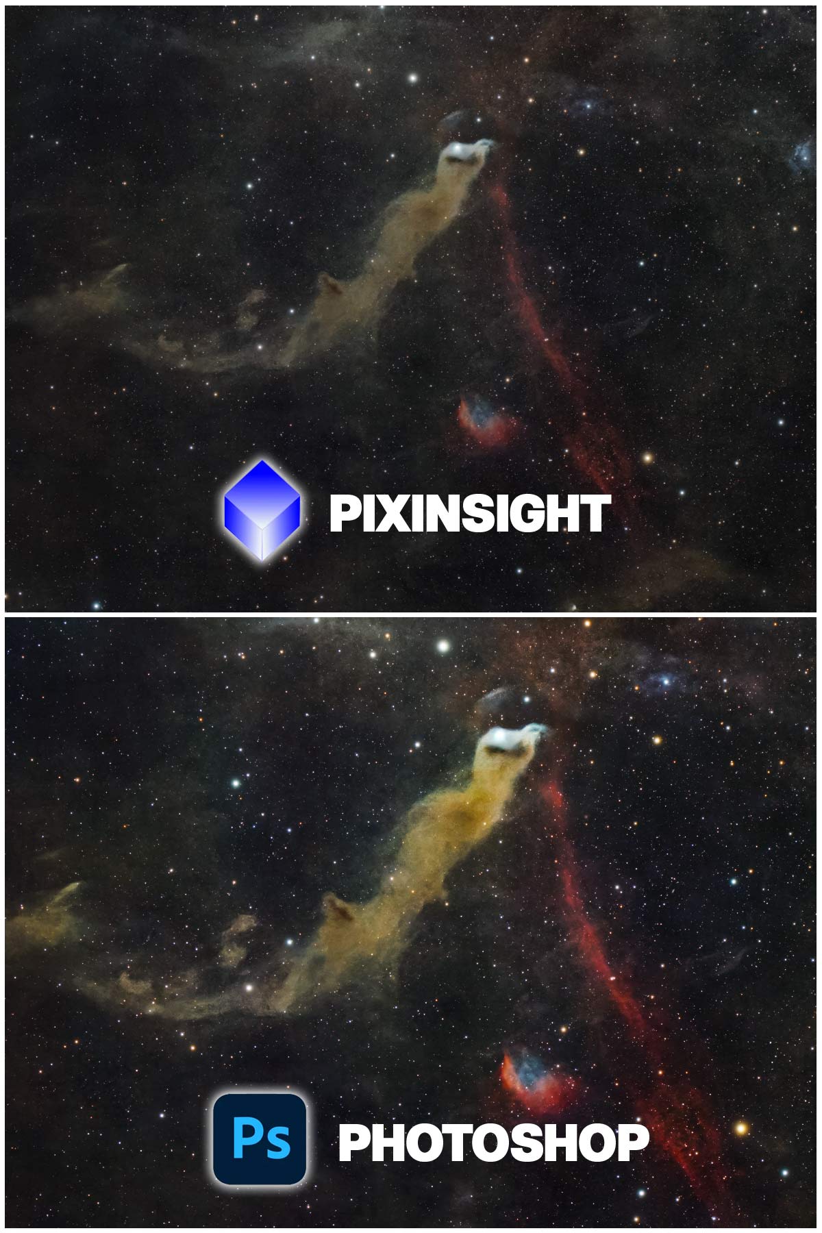 Photoshop vs Pixinsight
