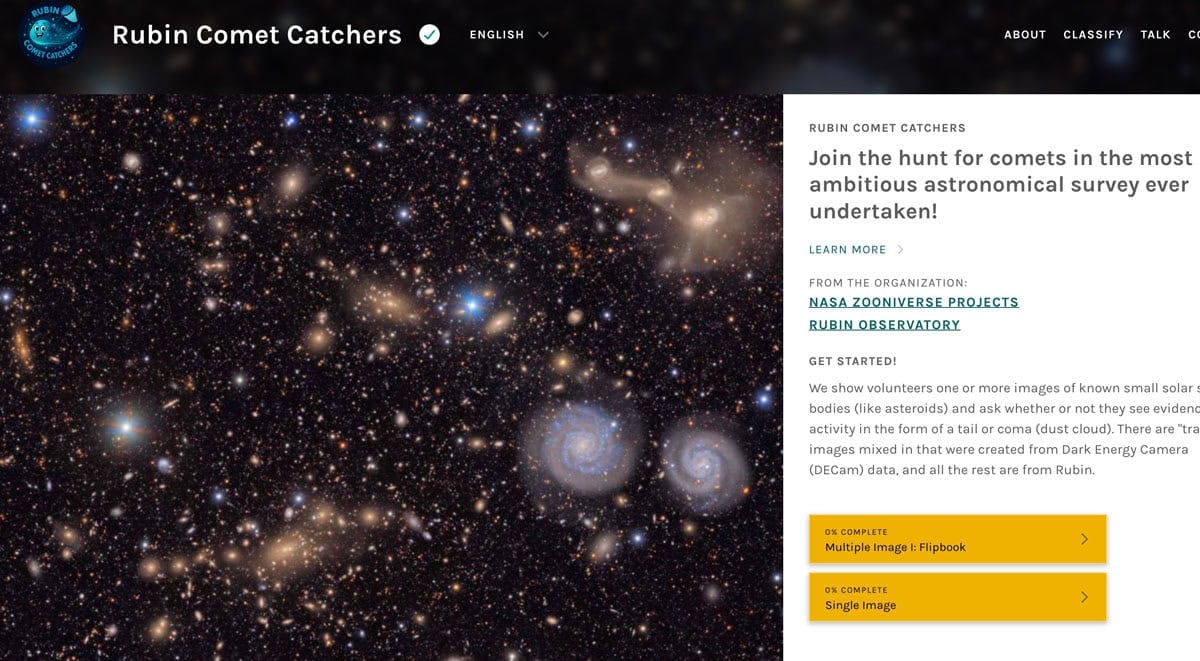 Rubin Comet Catchers